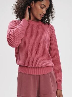 Varley Clay Knit Sweater in Rose Wine